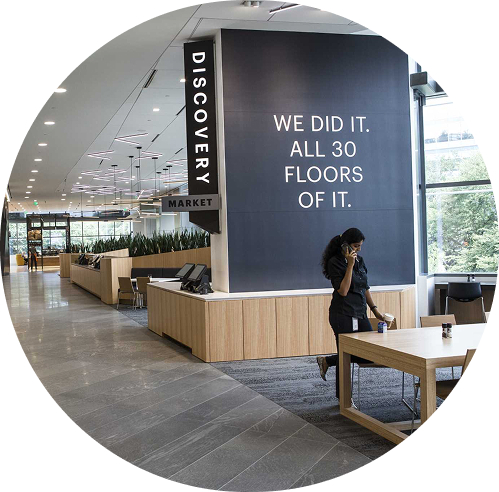 Accueil d'une entreprise